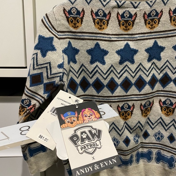 Paw Patrol Sweater NWT - Andy & Evan - Picture 3 of 5